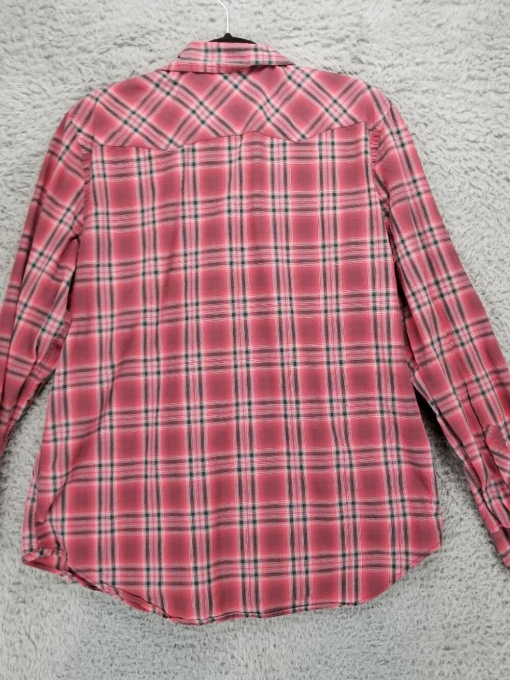 American Eagle Outfitters Shirt Mens Large Red Plaid Long Sleeve Button Up Slim - Picture 9 of 10